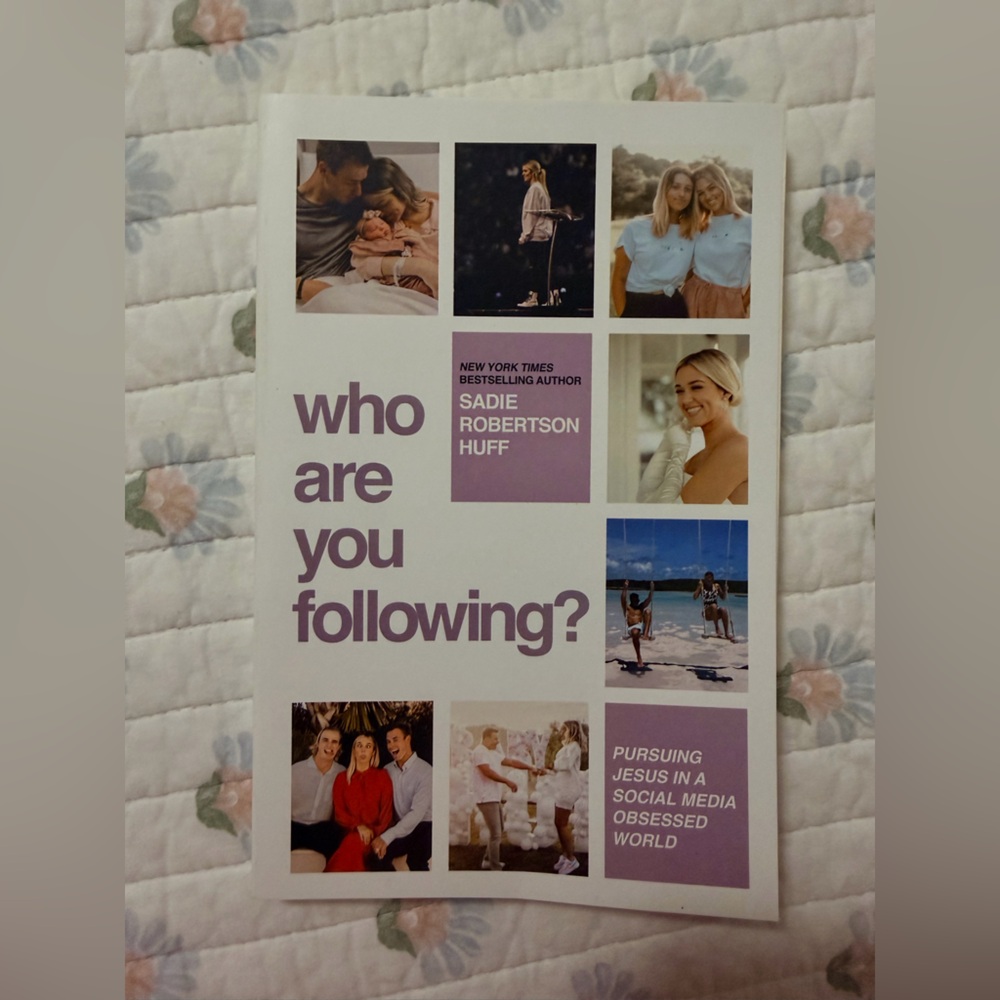 Who Are You Following? by Sadie Robertson Huff - White and Purple Cover
